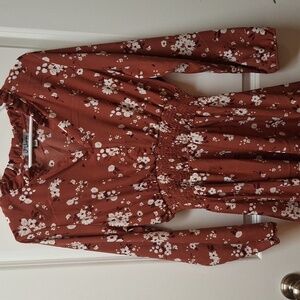 J For Jusrify Floral Long Sleeve Dress Size XL